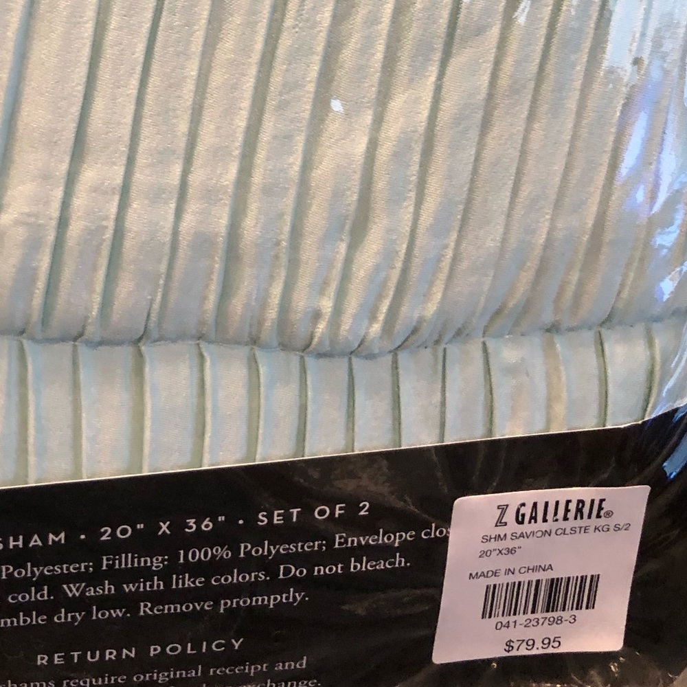 New Z Gallerie King Shams Set of 2